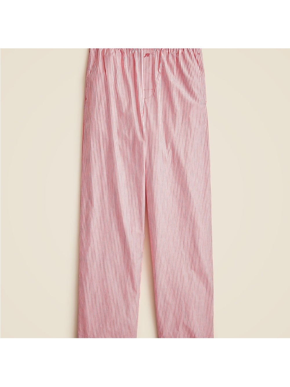 j crew cotton poplin pajama pants (candy apple)